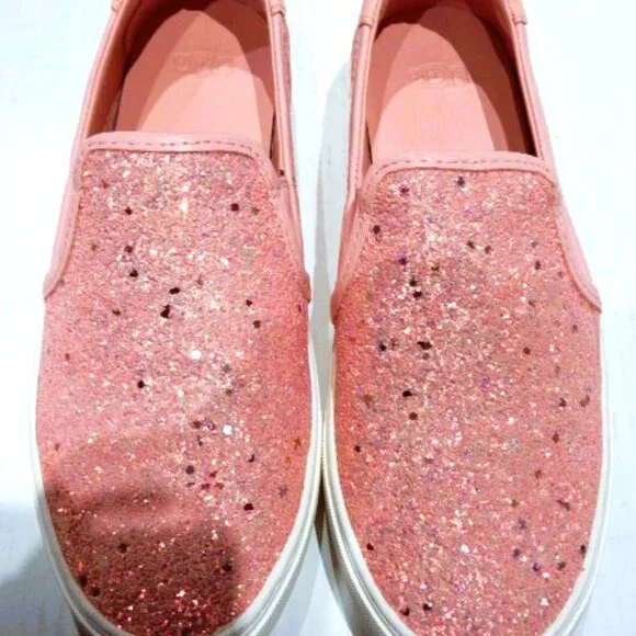 UGG Jass Chunky Glitter Pink Slip-on Sneakers in Size 7.5 - Picture 2 of 5